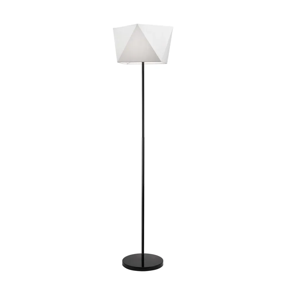 Lampadaire Lamkur Carla gris acier E27 H 170 cm Grey