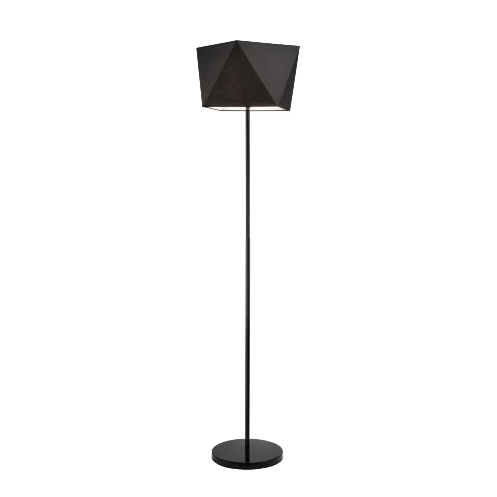 Lampadaire Lamkur Carla gris acier E27 H 170 cm Grey