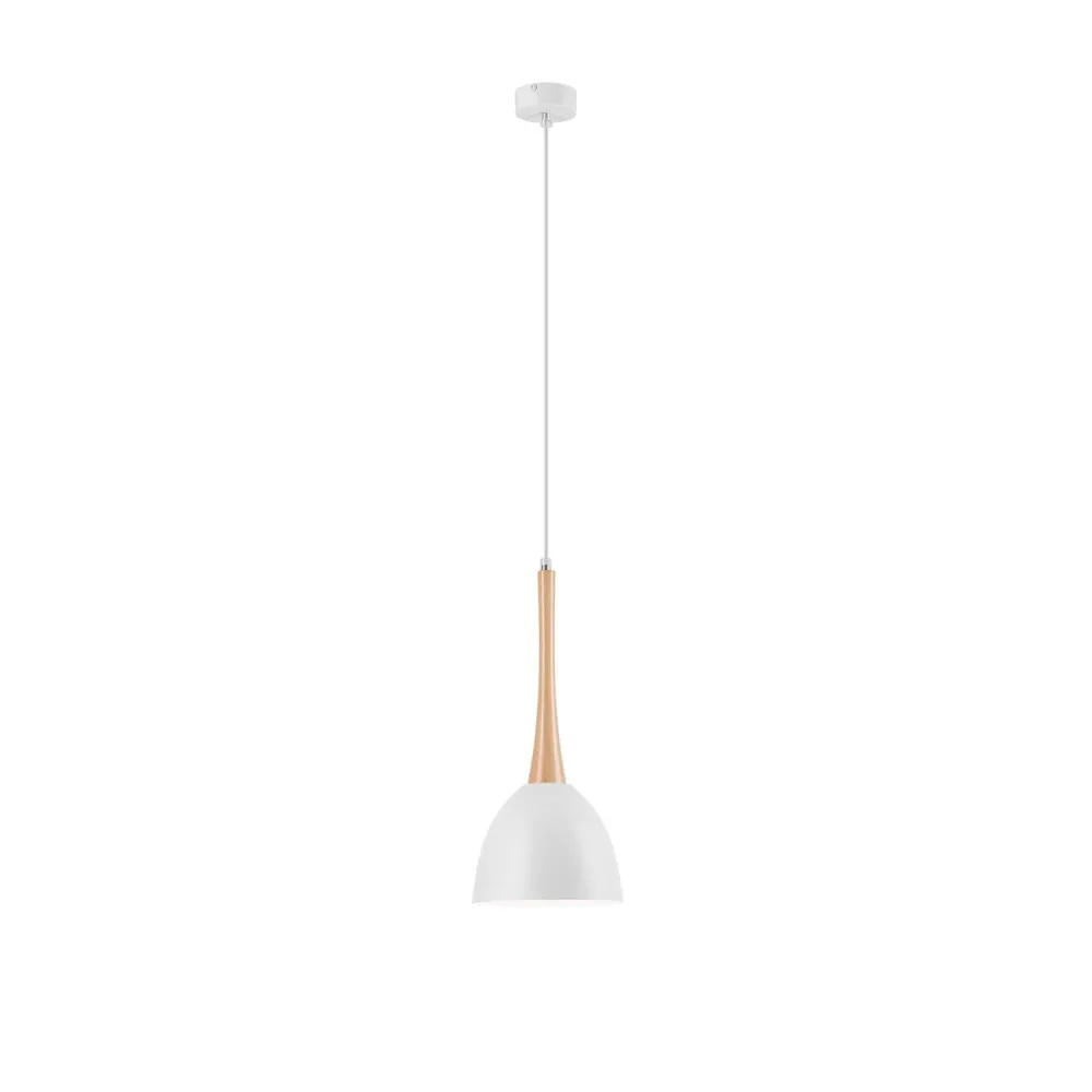 Suspension Lamkur en acier noir E27 H 106 cm Black