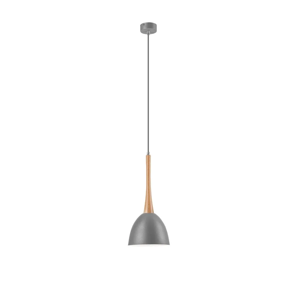 Suspension Lamkur en acier noir E27 H 106 cm Black