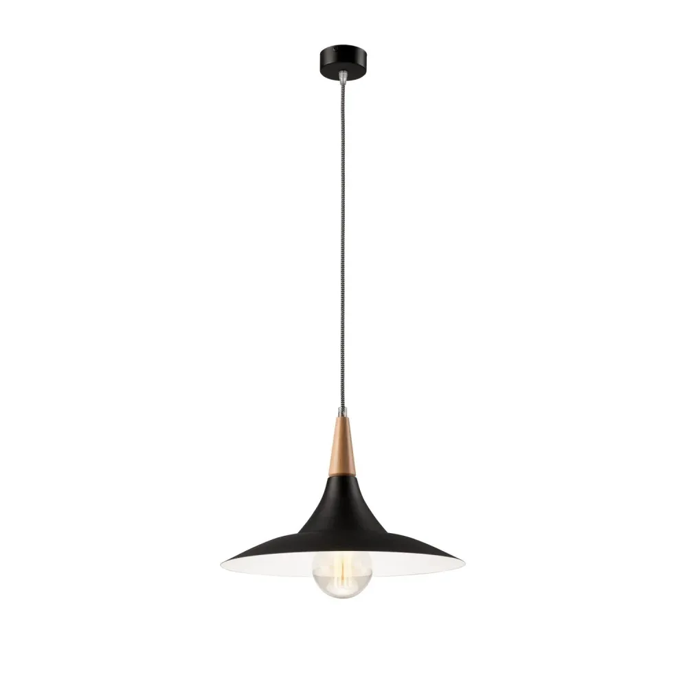 Suspension Lamkur gris acier E27 H 87 cm Grey