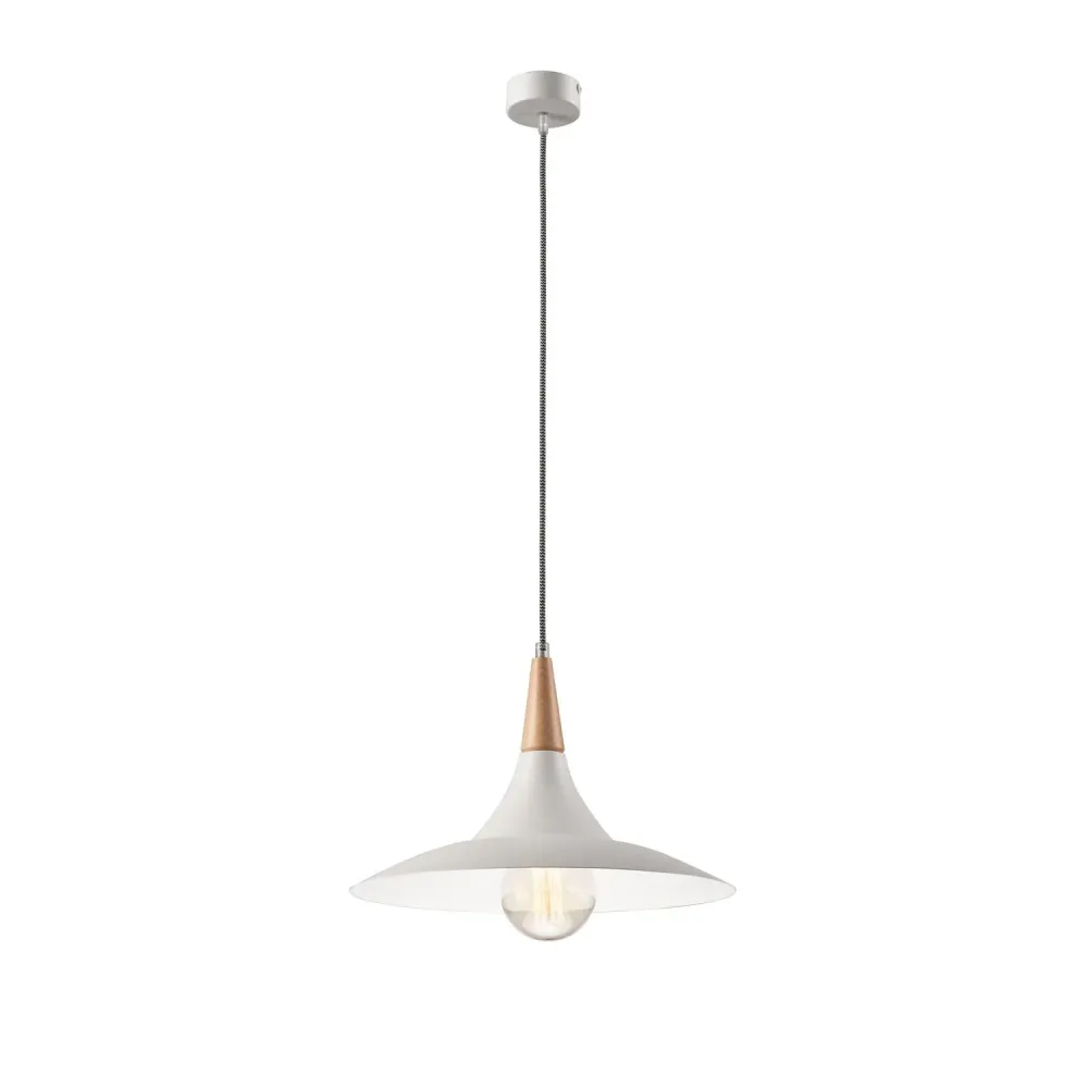 Suspension Lamkur gris acier E27 H 87 cm Grey