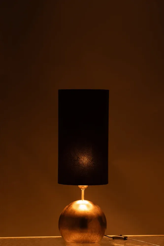 Lamp Bal IJzer/Fluweel Goud/Zwart