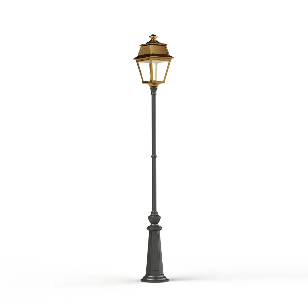 Lampadaire Avenue 2 N°9 LED clair Laiton vernis teinté 070 102126070
