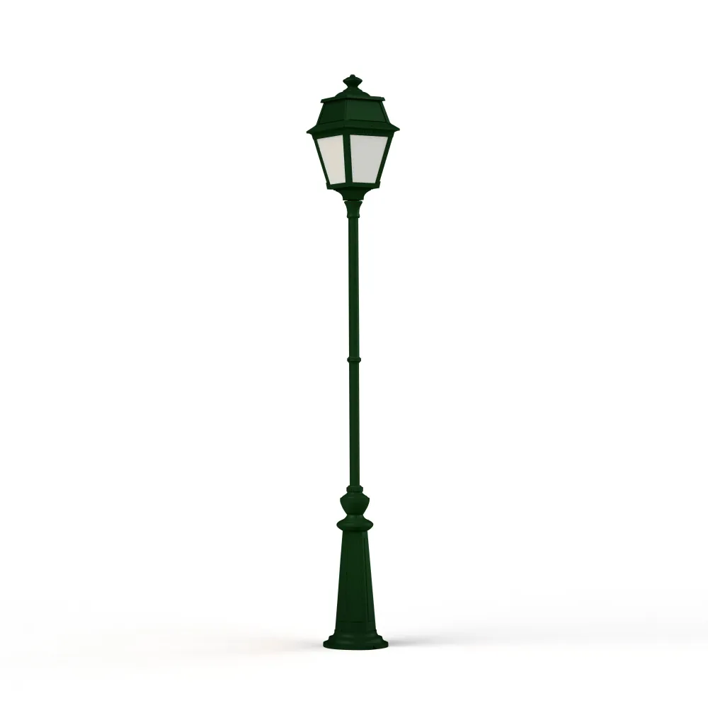 Lampadaire Avenue 2 N°9 LED opale Vert Anglais 019 102127019