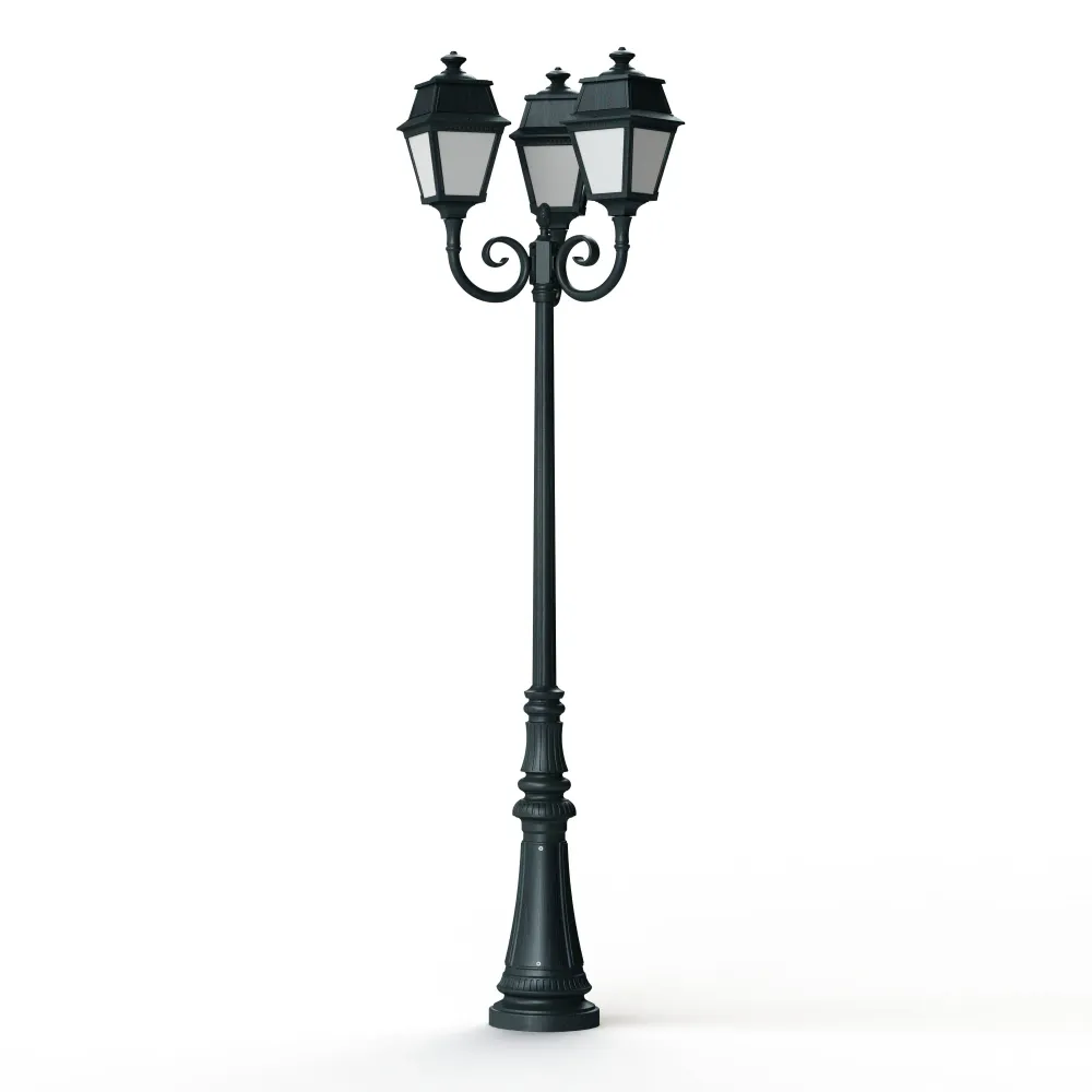 Lampadaire Avenue 2 N°11 LED opale Vert de gris 008 102130008