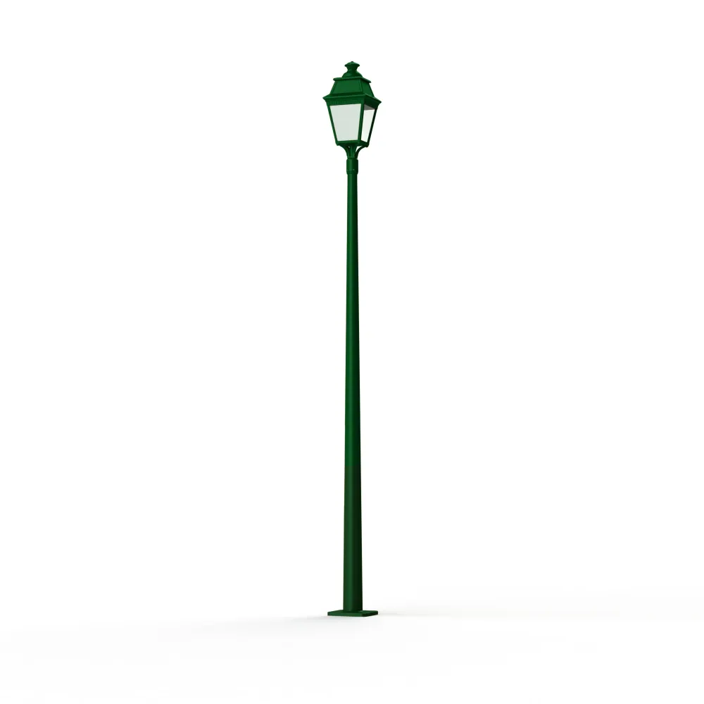 Lampadaire Avenue 3 N°11 LED Warm Vert 067 Diffuseur opale 103160067