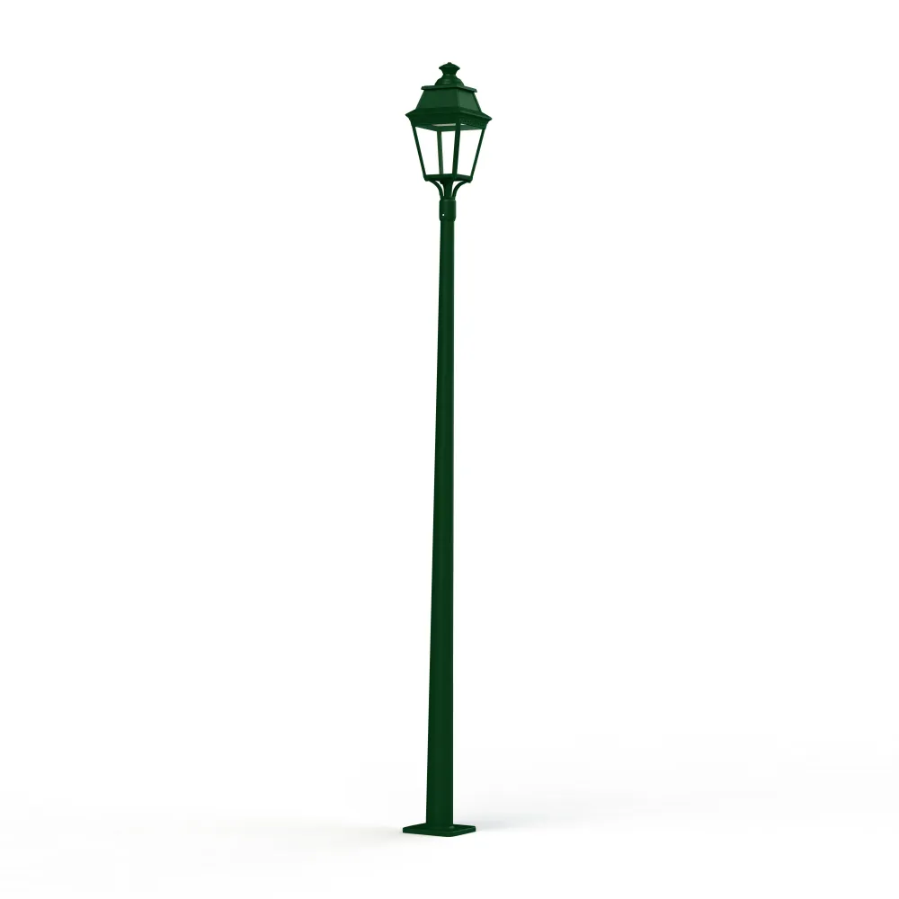 Lampadaire Avenue 3 N°11 LED Warm Vert 067 Diffuseur clair 103258067