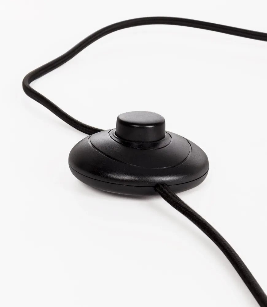 Lampadaire "Carter" noir en acier h 150 cm