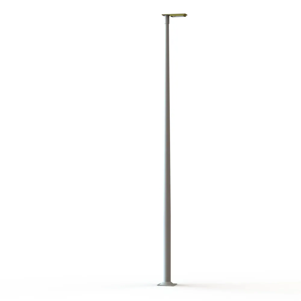 Lampadaire Hector N°3 LED asym 32W 3000K Dali Jaune soufre 068 support Gris 105 182224068