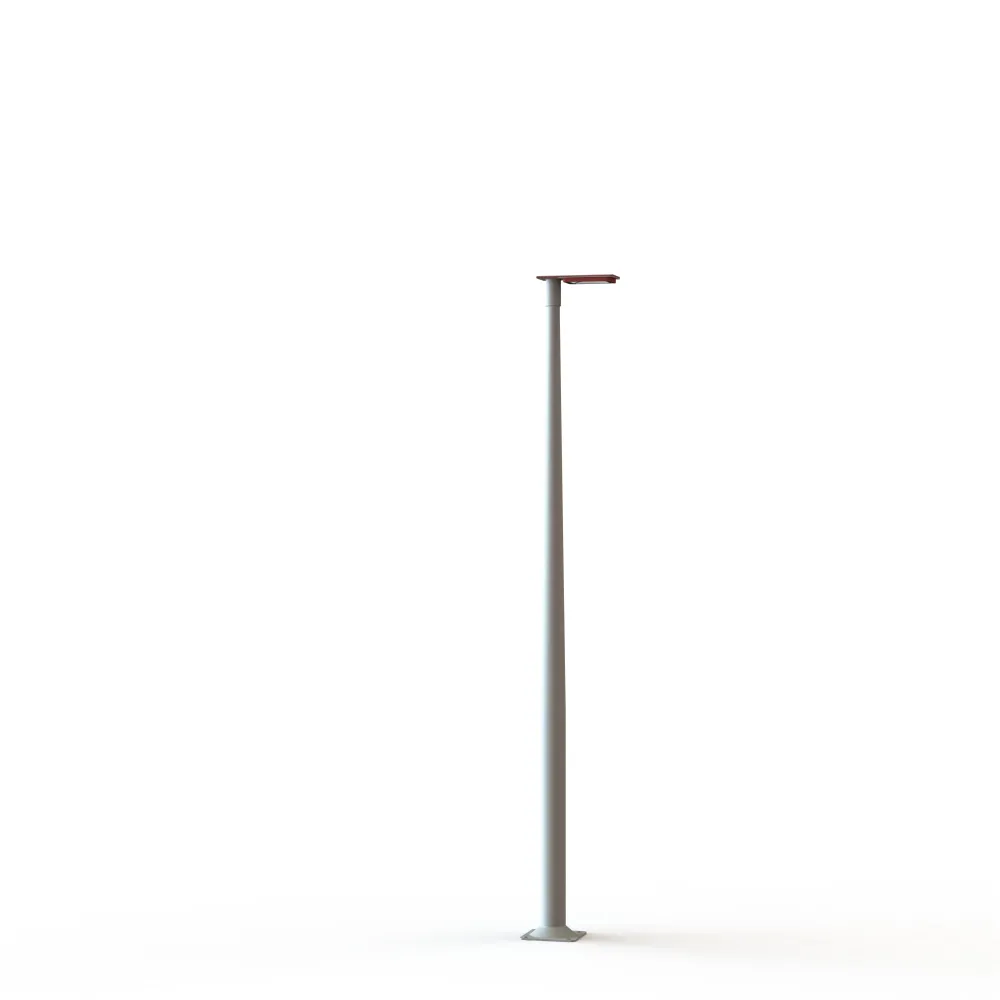 Lampadaire Hector N°2 LED sym 32W 3000K 1-10V Rouge 056 support Gris 105 182215056