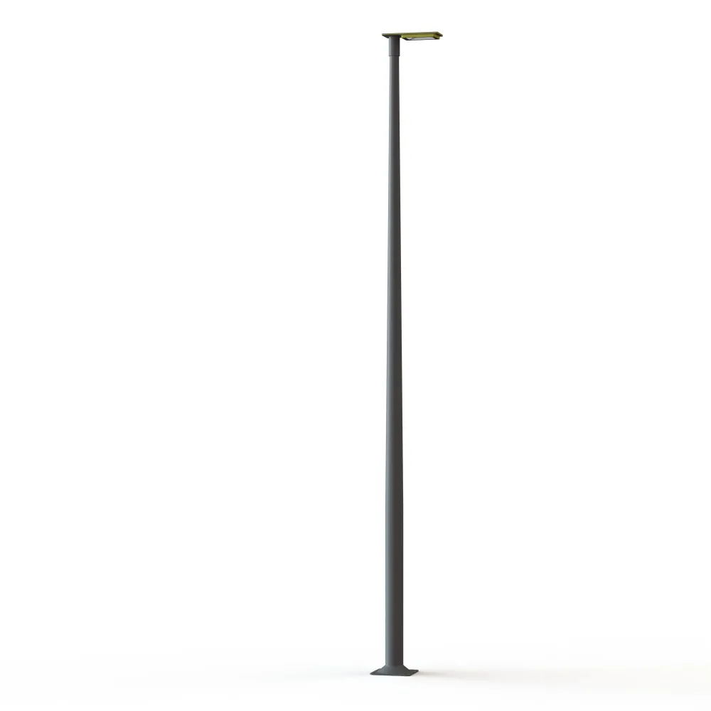 Lampadaire Hector N°3 LED Sym 35W 2700K Dali Jaune soufre 068, Support Gris 107 182347068