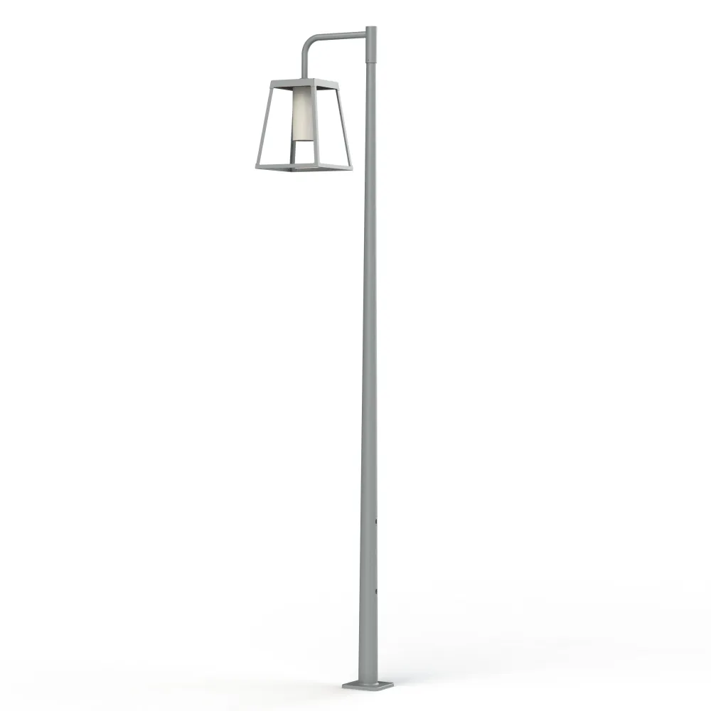 Lampadaire Lampiok 4 N°4 LED 35w 2700°k Tube PMMA Gris soie 105 175037105