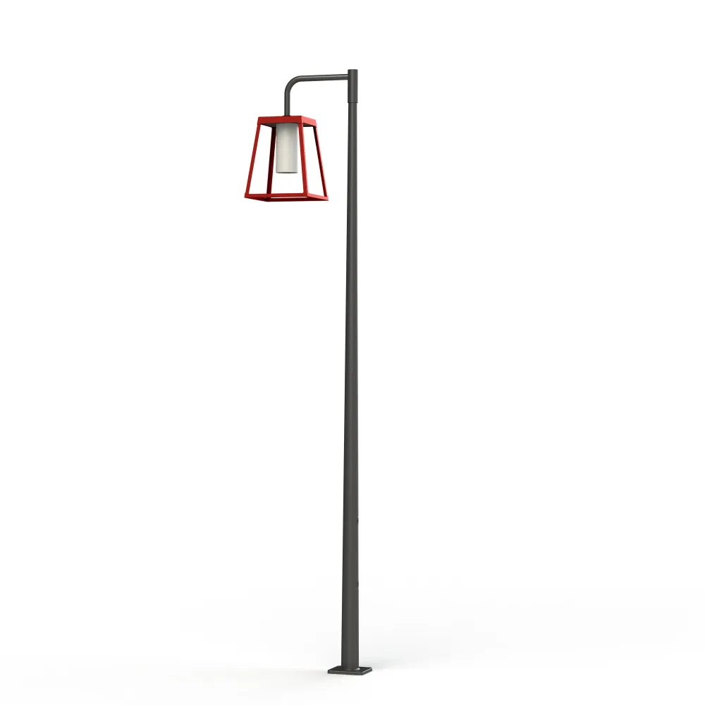 Lampadaire Lampiok 4 N°4 LED 35w 3000°k tube PMMA Gris noir 107 - Rouge 110 175228110