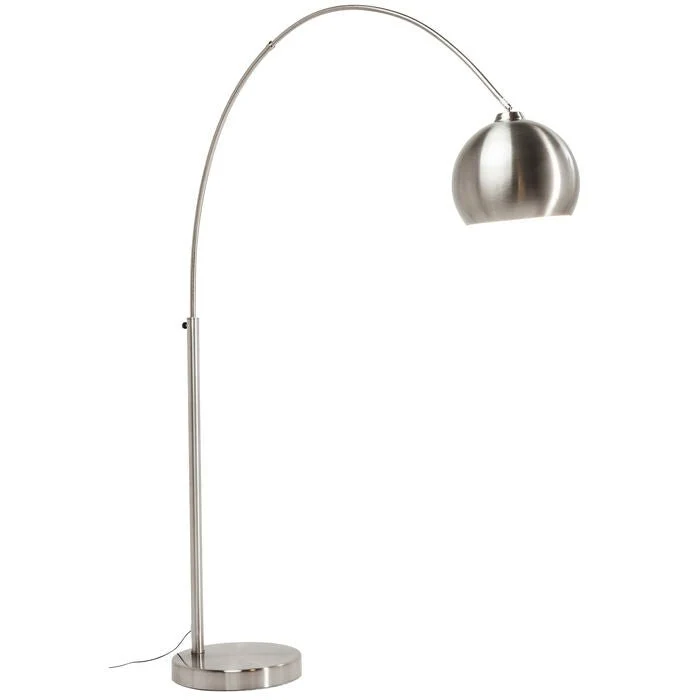 Lampadaire Lounge Satin arche design argent 175 cm