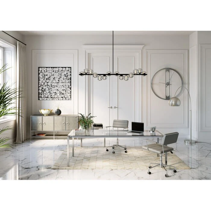 Lampadaire Lounge Satin arche design argent 175 cm