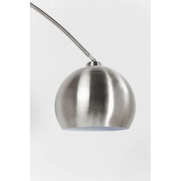 Lampadaire Lounge Satin arche design argent 175 cm