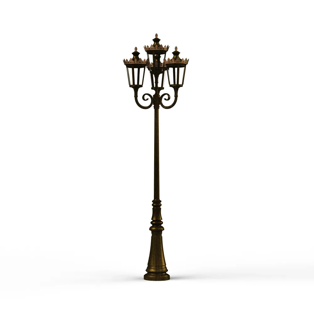 Lampadaire Louvre N°11 LED 2700°K Patiné doré 009 133122009