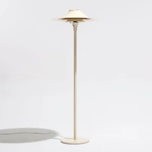 LAMPADAIRE EN MÉTAL BLANC, LYFA, 1970s