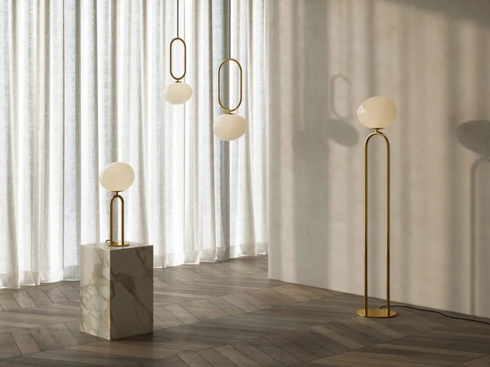 Lampadaire Shapes doré - Nordlux