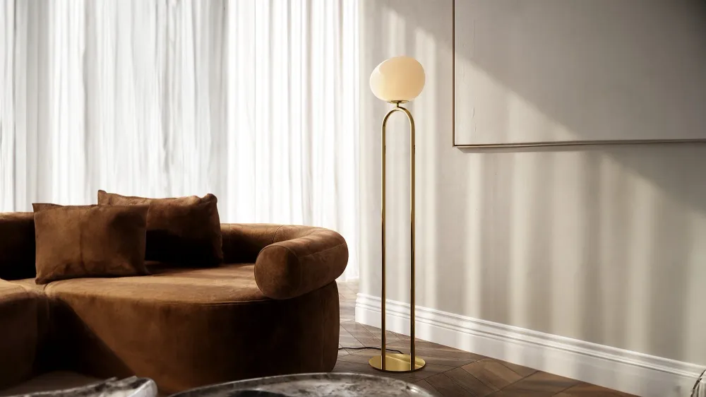 Lampadaire Shapes doré - Nordlux