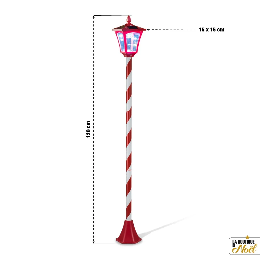 LAMPADAIRE SOLAIRE NOËL 1,2M
