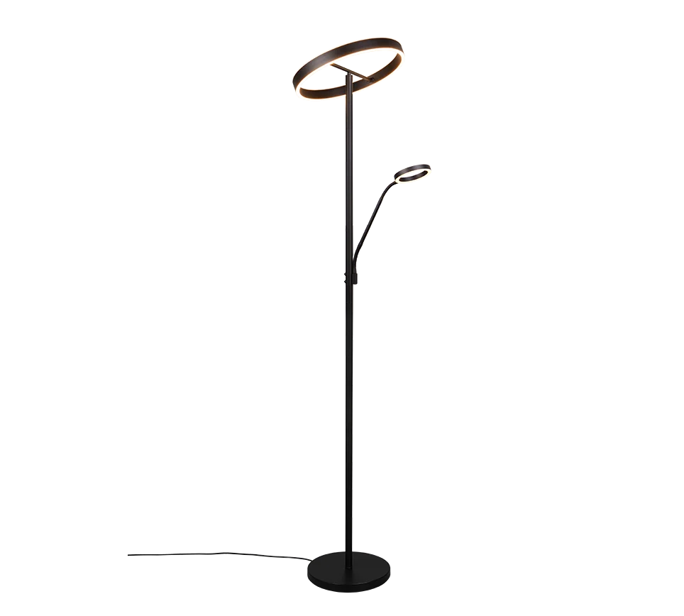 Lampadaire Willis noir Trio 449510232 449510232