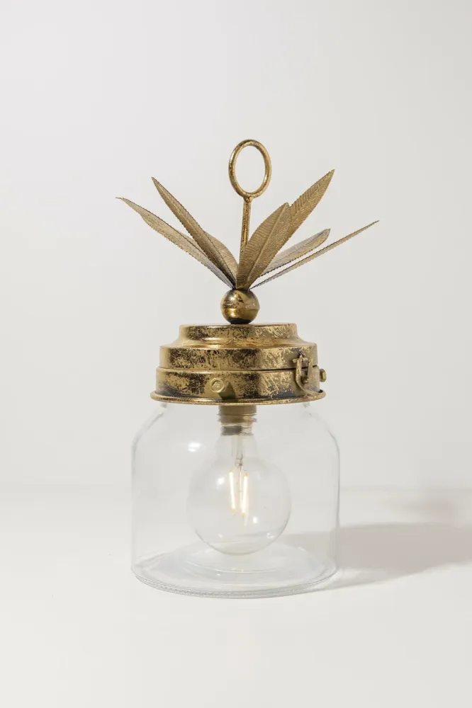 Lampe Ananas Doré · Déco ·