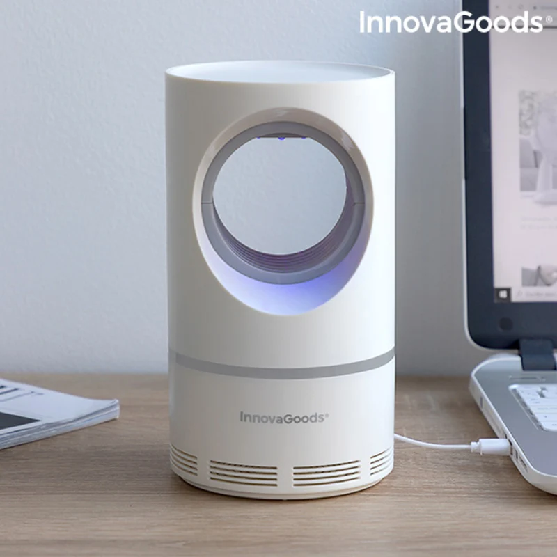 Lampe anti-moustiques à aspiration KL Vortex InnovaGoods IG816025 Blanc (Reconditionné )