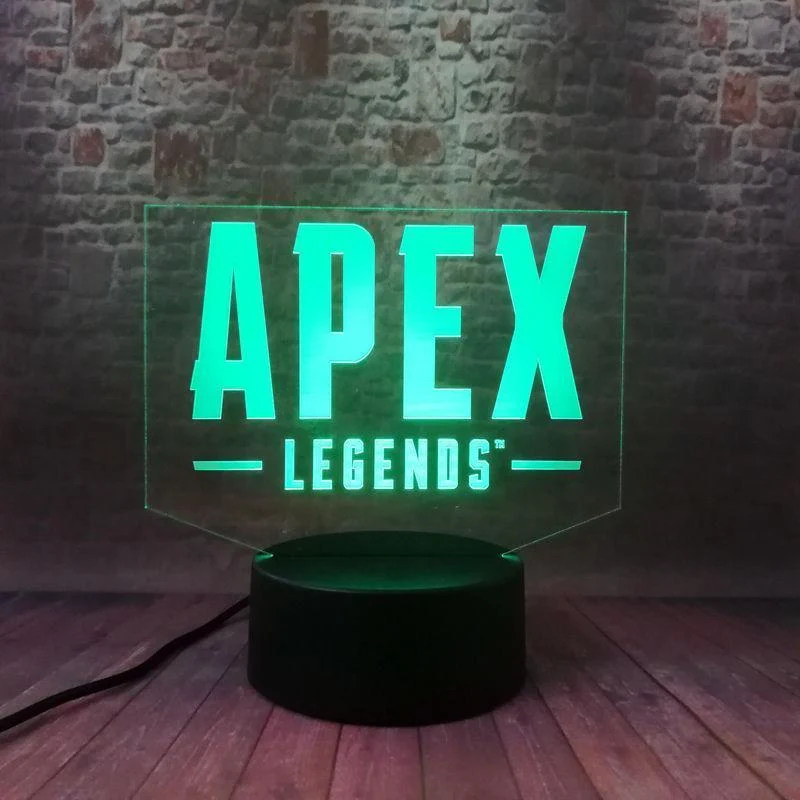 Lampe Apex Legends Battle Royale 3D Illusion Lampe led 7 couleurs