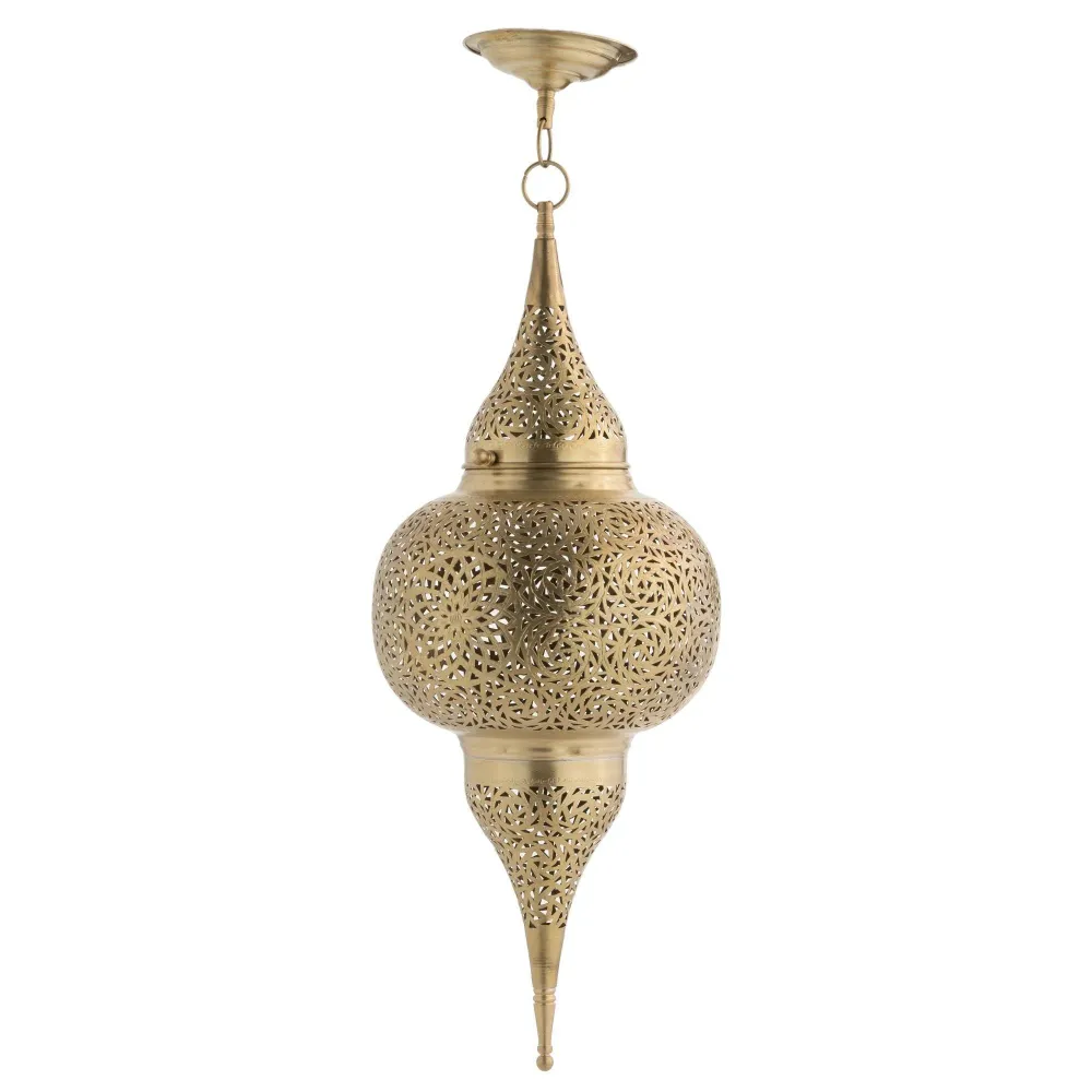 Lampe arabe en laiton doré 70cm