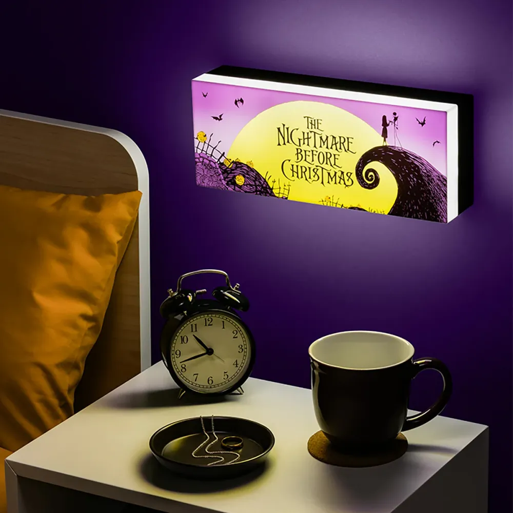 Lampe avec le logo de L'Étrange Noël de Monsieur Jack