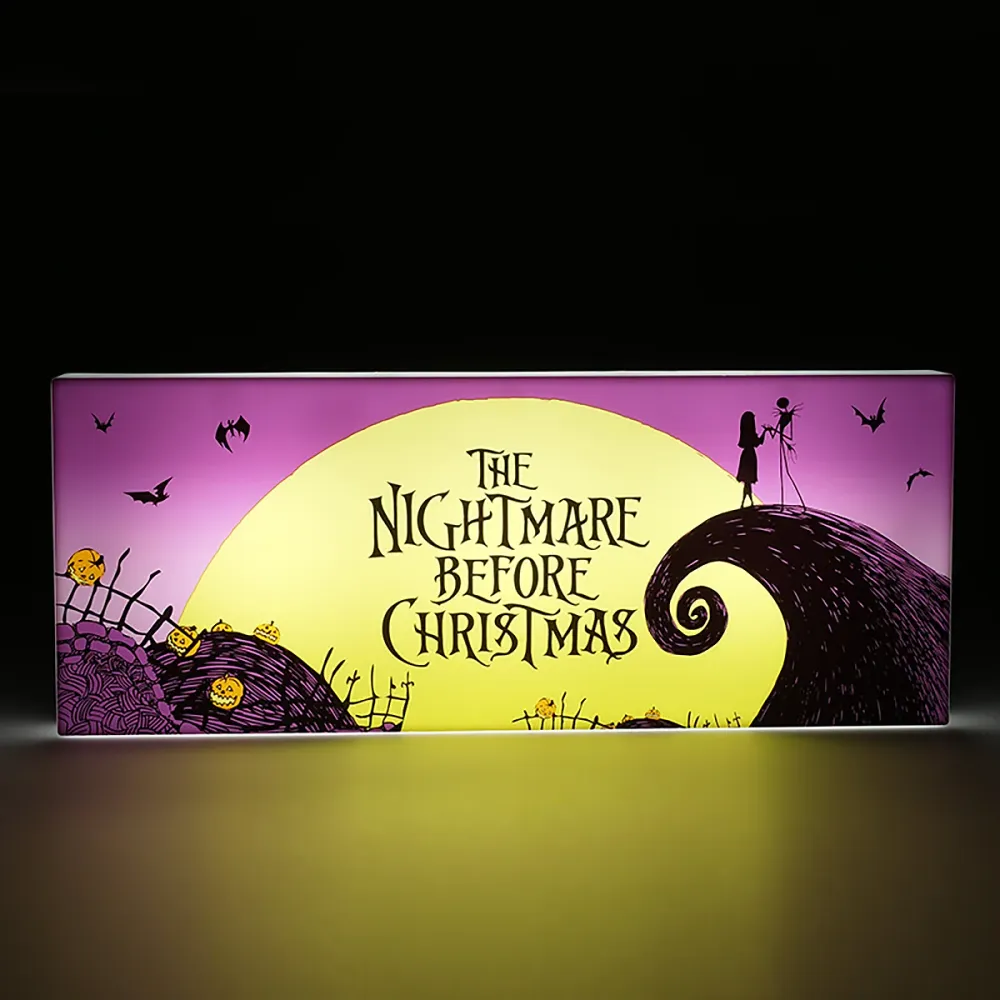 Lampe avec le logo de L'Étrange Noël de Monsieur Jack