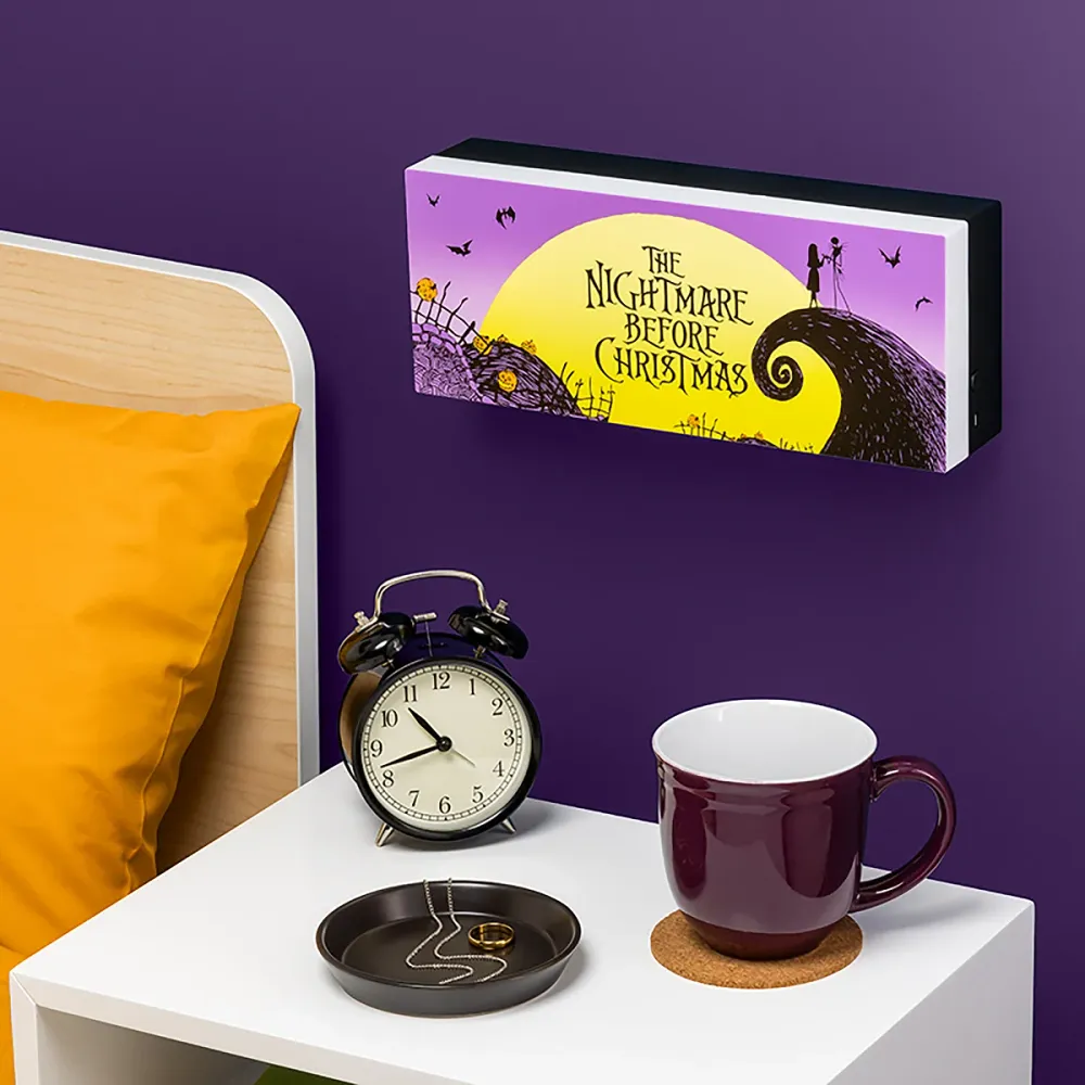 Lampe avec le logo de L'Étrange Noël de Monsieur Jack
