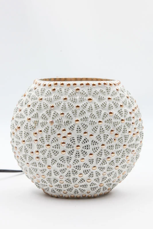 Lampe blanche 18 cm