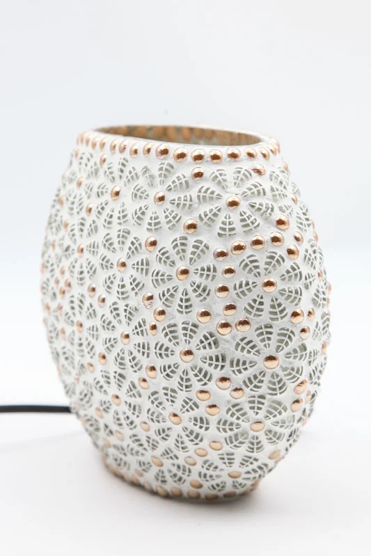 Lampe blanche 18 cm