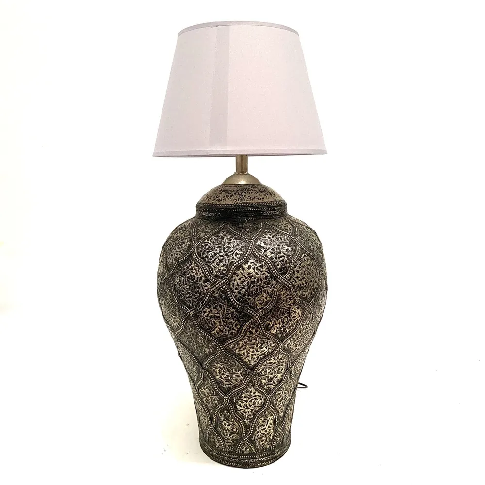 Lampe Bouteille Marocaine en Alpaga 75cm