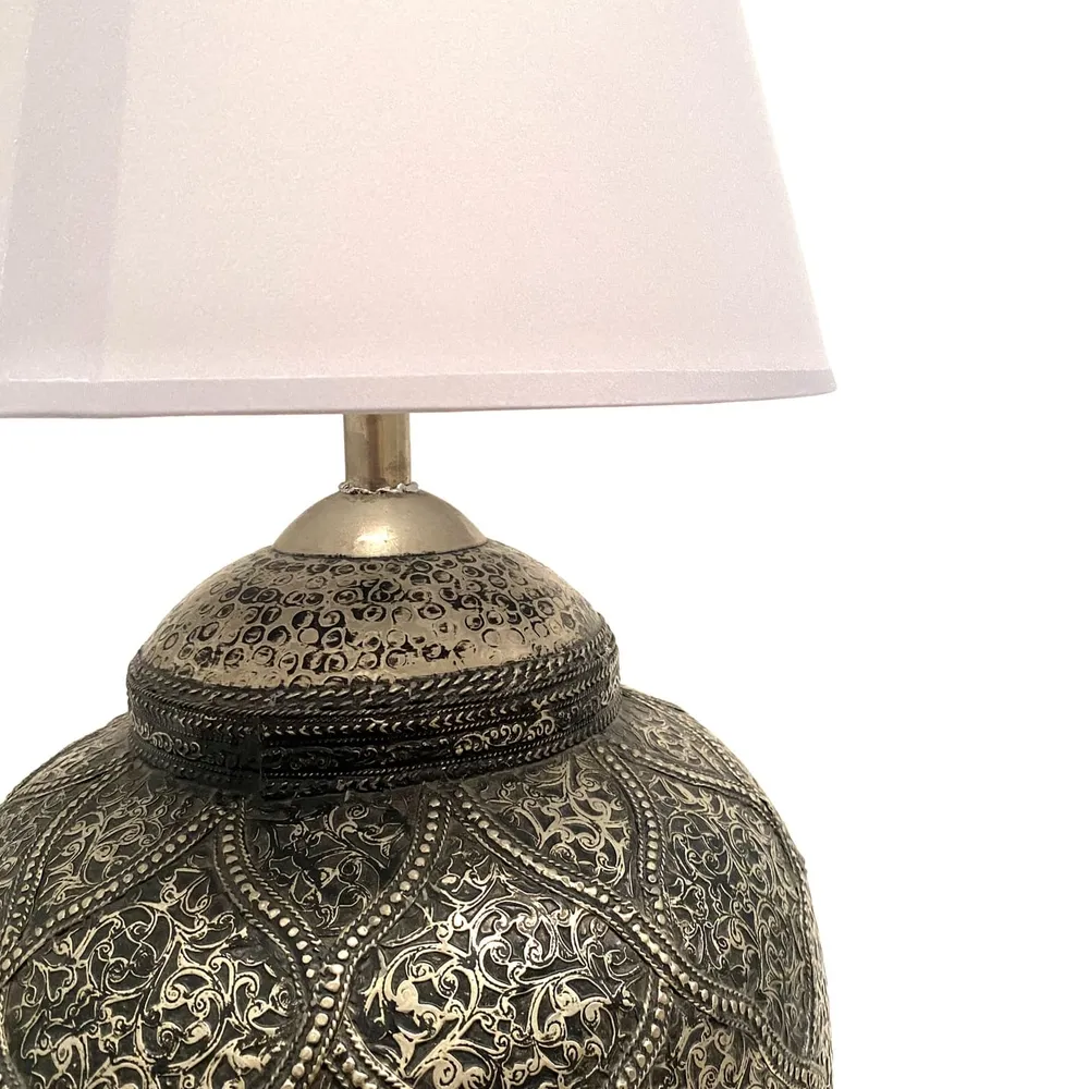 Lampe Bouteille Marocaine en Alpaga 75cm