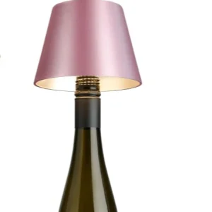 Lampe bouteille - Rose métalique