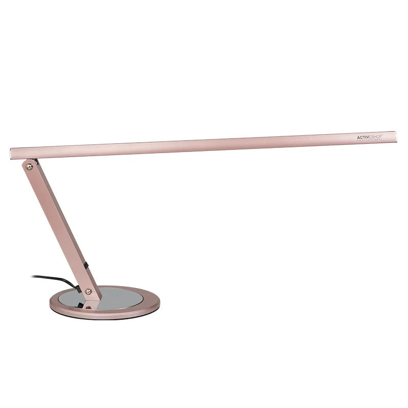 Lampe de bureau LED fine en or rose