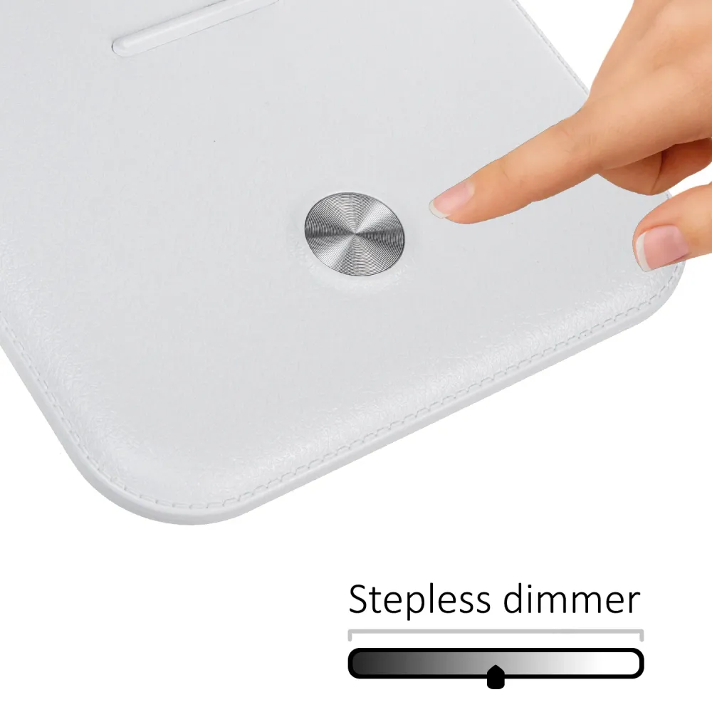 Lampe de bureau LED à intensité variable Lampe de bureau 9W avec chargeur Qi à induction