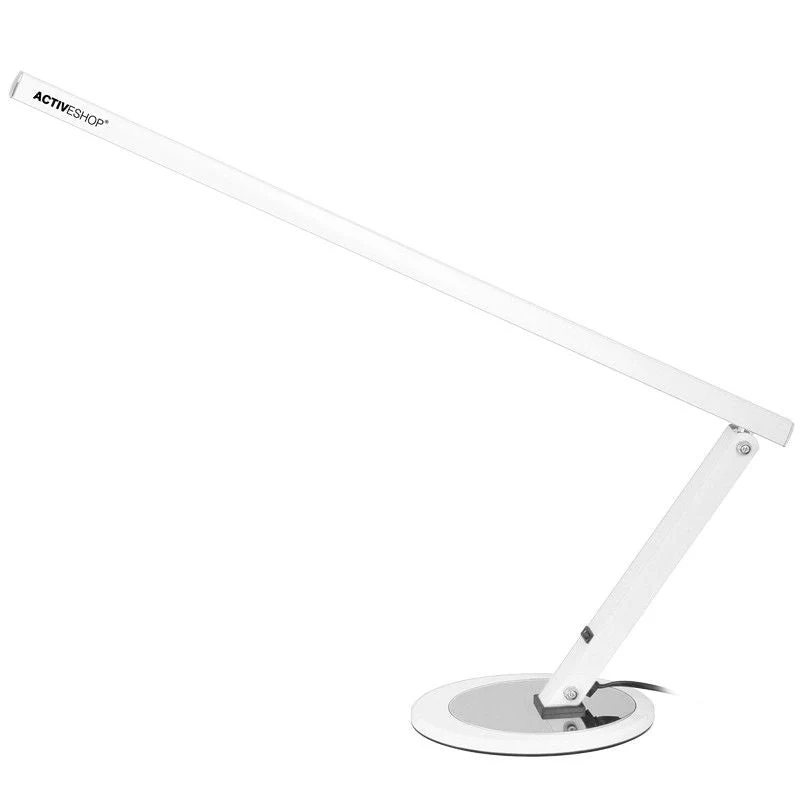 Lampe de bureau mince à LED blanche