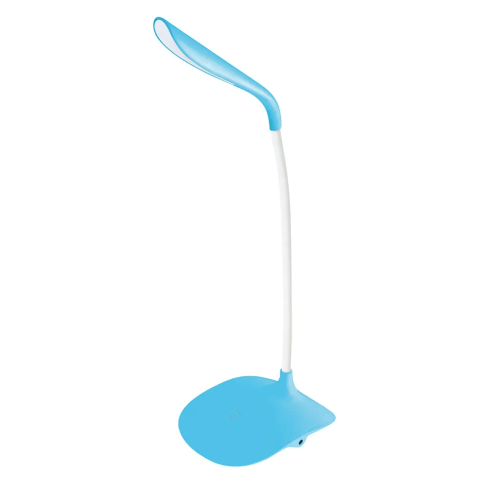 Lampe de bureau Platinet, bras flexible, 3,5W, bleu, PDL01BL