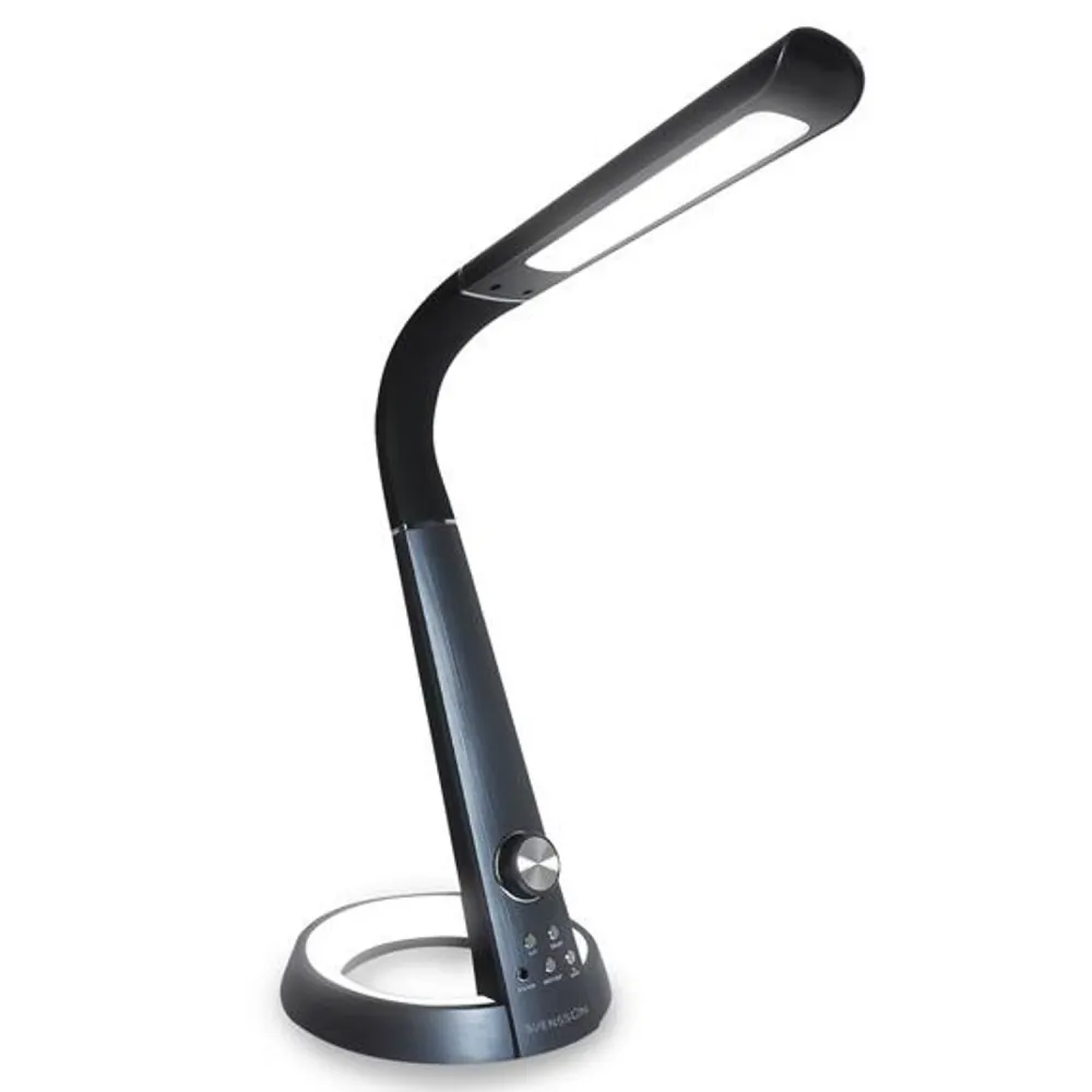 Lampe de bureau Svensson, 450 lumens, puissance 8W, trois températures de lumière, fonction de chargement d'appareil mobil...