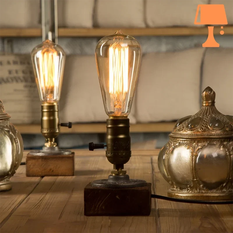 Lampe de Chevet avec Grosse Ampoule