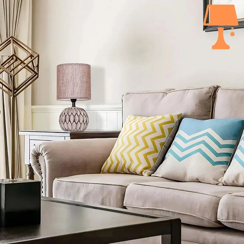 Lampe de Chevet Beige Taupe