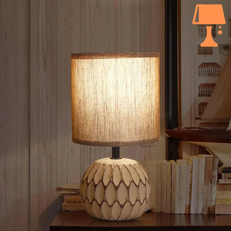 Lampe de Chevet Beige Taupe