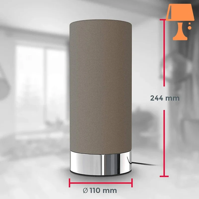 Lampe de Chevet Couleur Taupe