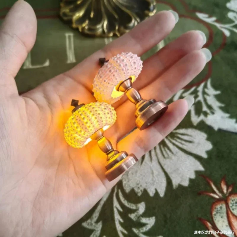 Lampe de chevet en forme d'oursin de mer à DEL pour enfants – Lampe de nuit décorative avec lumière douce et chaude, idéal...