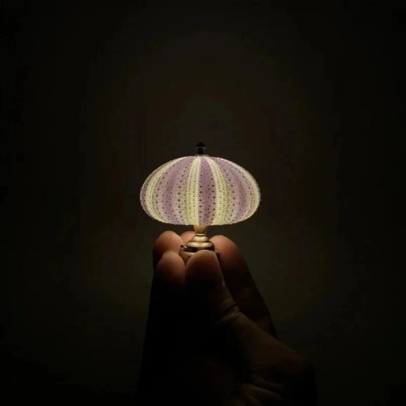 Lampe de chevet en forme d'oursin de mer à DEL pour enfants – Lampe de nuit décorative avec lumière douce et chaude, idéal...